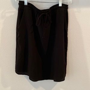 Gibson black drawstring skirt